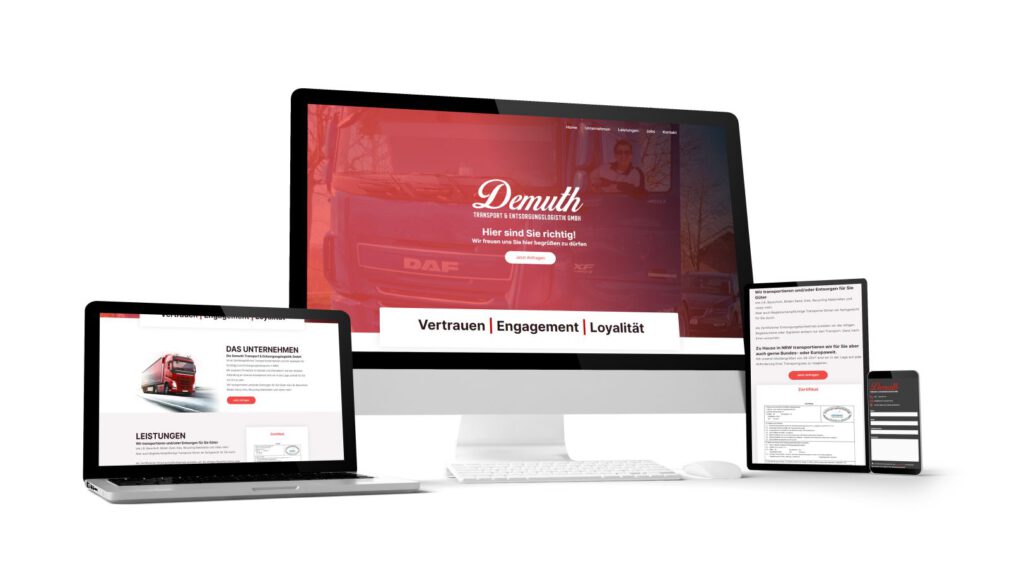 Demuth Transporte Webseite