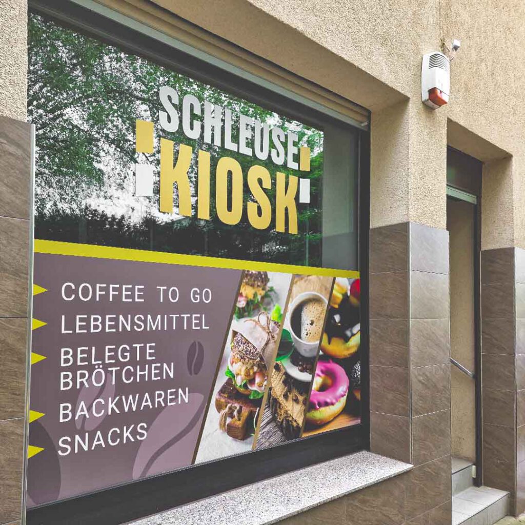 Schleuse Kiosk Oberhausen Fenster