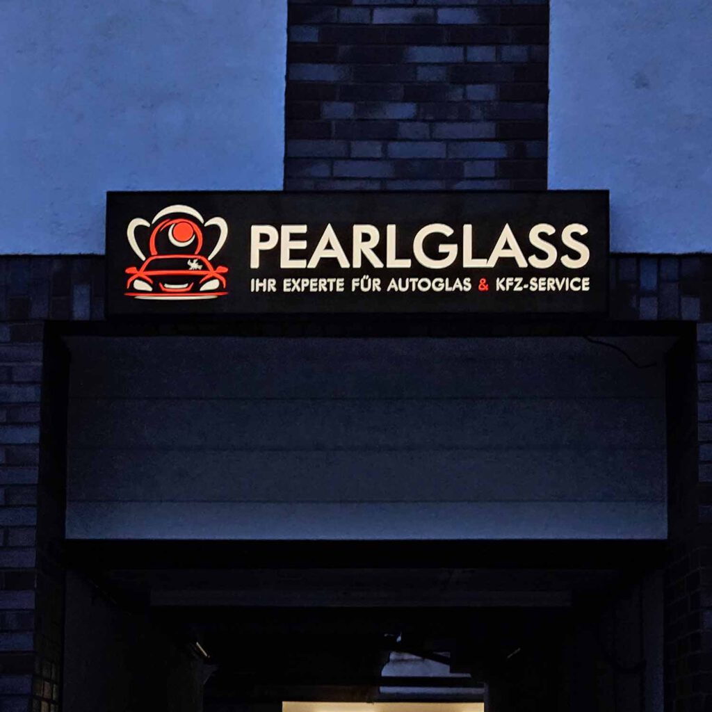Pearlglass Leuchtreklame