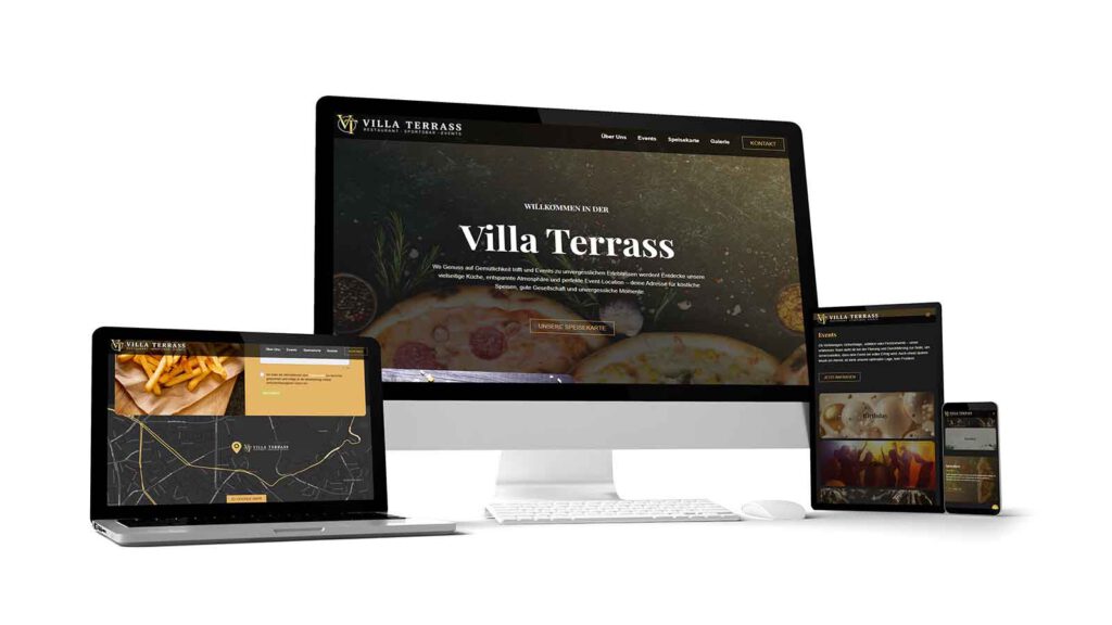 Villa Terrass Webdesign